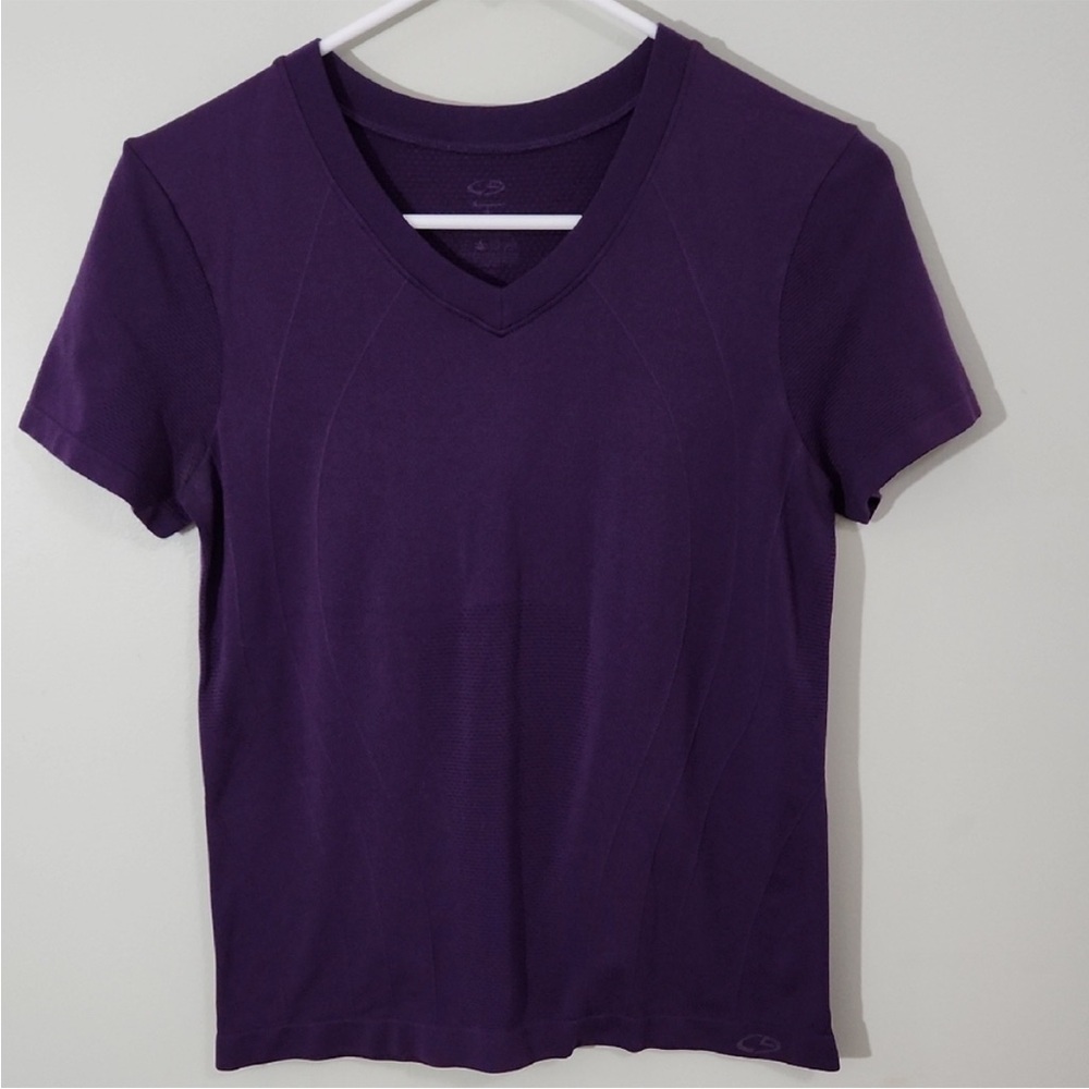 Champion C9 Purple Compression V-Neck Top, Small - Picture 8 of 8